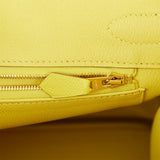 Hermes Birkin 30 Lime Epsom Gold Hardware