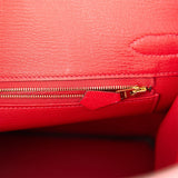 Hermes Birkin 30 Rouge Casaque Epsom Gold Hardware