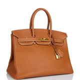 Hermes Birkin 35 Gold Togo Gold Hardware