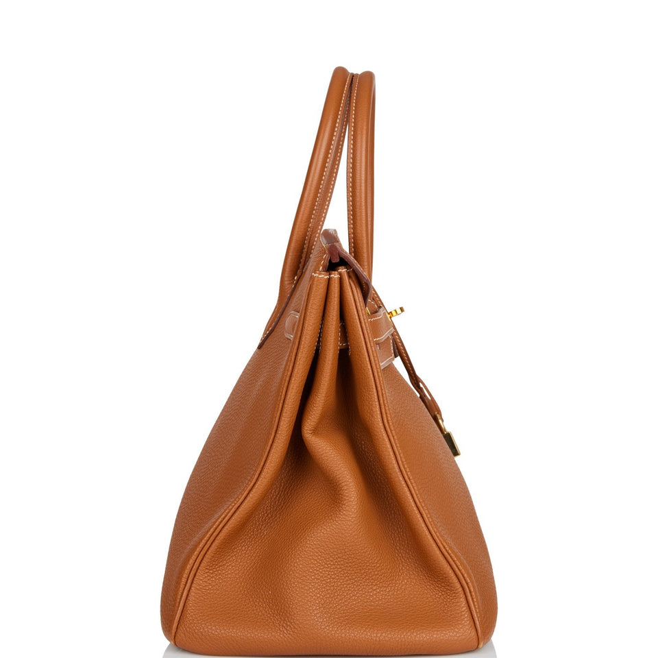 Hermes Birkin 35 Gold Togo Gold Hardware