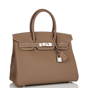 Hermes Birkin 30 Etoupe Togo Palladium Hardware