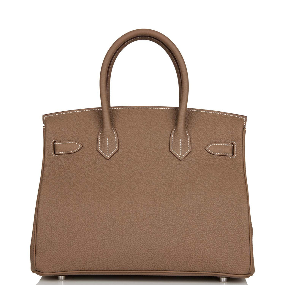 Hermes Birkin 30 Etoupe Togo Palladium Hardware