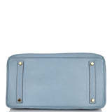 Hermes Birkin 35 Bleu Lin Togo Gold Hardware