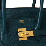 Hermes Birkin 35 Vert Cypress Togo Gold Hardware