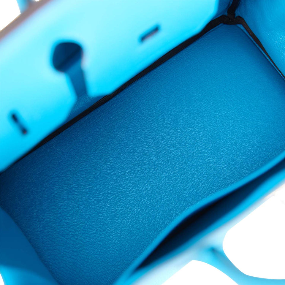 Hermes Birkin 30 Bleu Zanzibar Togo Palladium Hardware