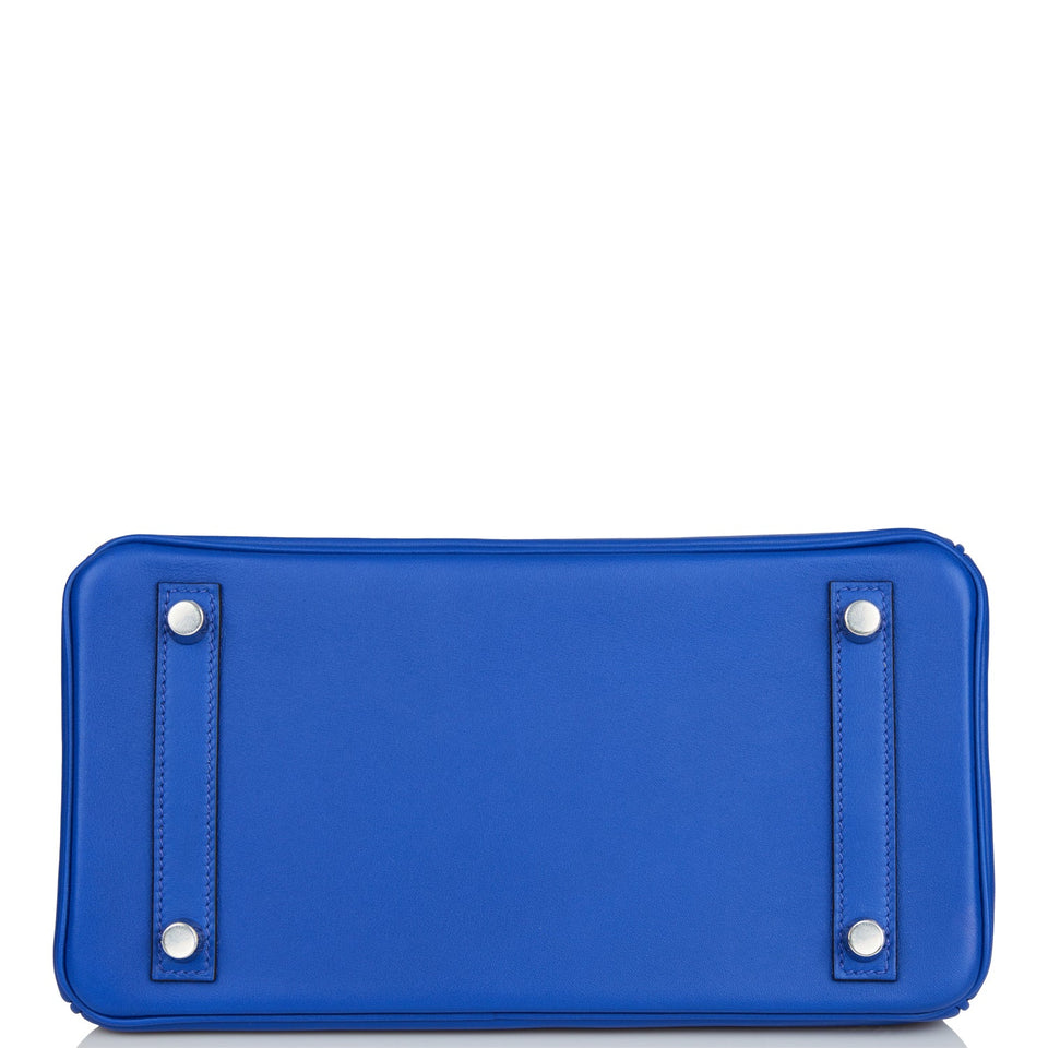 Hermes Birkin 25 Bleu Electric Swift Palladium Hardware