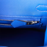 Hermes Birkin 25 Bleu Electric Swift Palladium Hardware