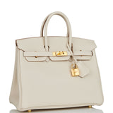 Hermes Birkin 25 Craie Togo Gold Hardware