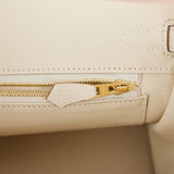 Hermes Birkin 25 Craie Togo Gold Hardware