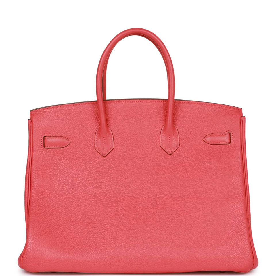 Hermes Birkin 35 Rose Jaipur Clemence Palladium Hardware