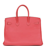 Hermes Birkin 35 Rose Jaipur Clemence Palladium Hardware