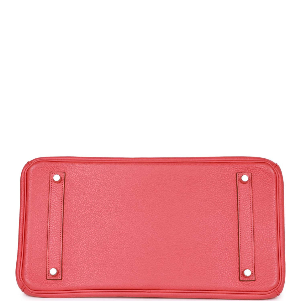 Hermes Birkin 35 Rose Jaipur Clemence Palladium Hardware