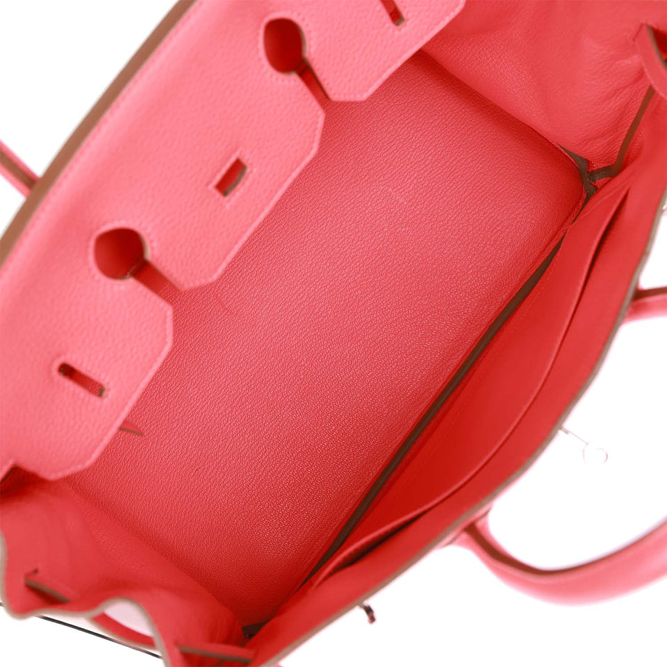 Hermes Birkin 35 Rose Jaipur Clemence Palladium Hardware