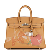 Hermes Birkin 25 In & Out Biscuit Swift Palladium Hardware