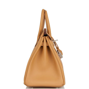 Hermes Birkin 25 In & Out Biscuit Swift Palladium Hardware