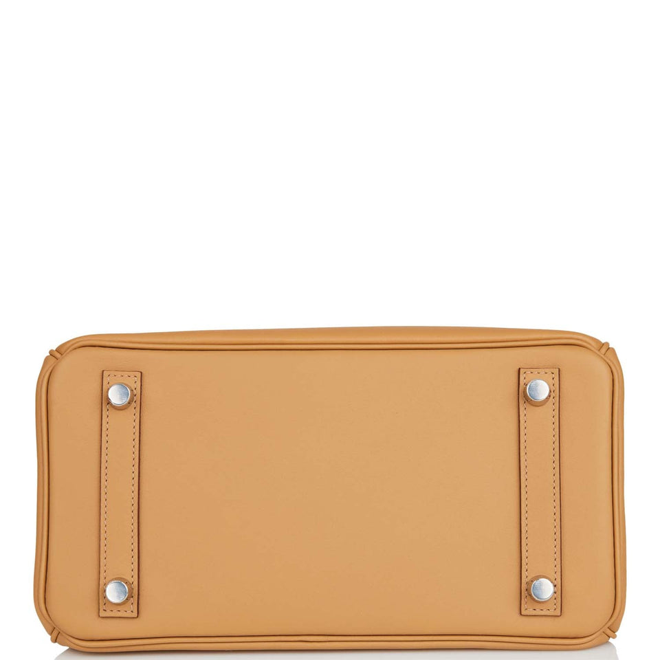 Hermes Birkin 25 In & Out Biscuit Swift Palladium Hardware