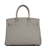 Hermes Birkin 30 Gris Mouette Togo Palladium Hardware