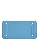 Hermes Birkin 30 Bleu Azur Togo Palladium Hardware