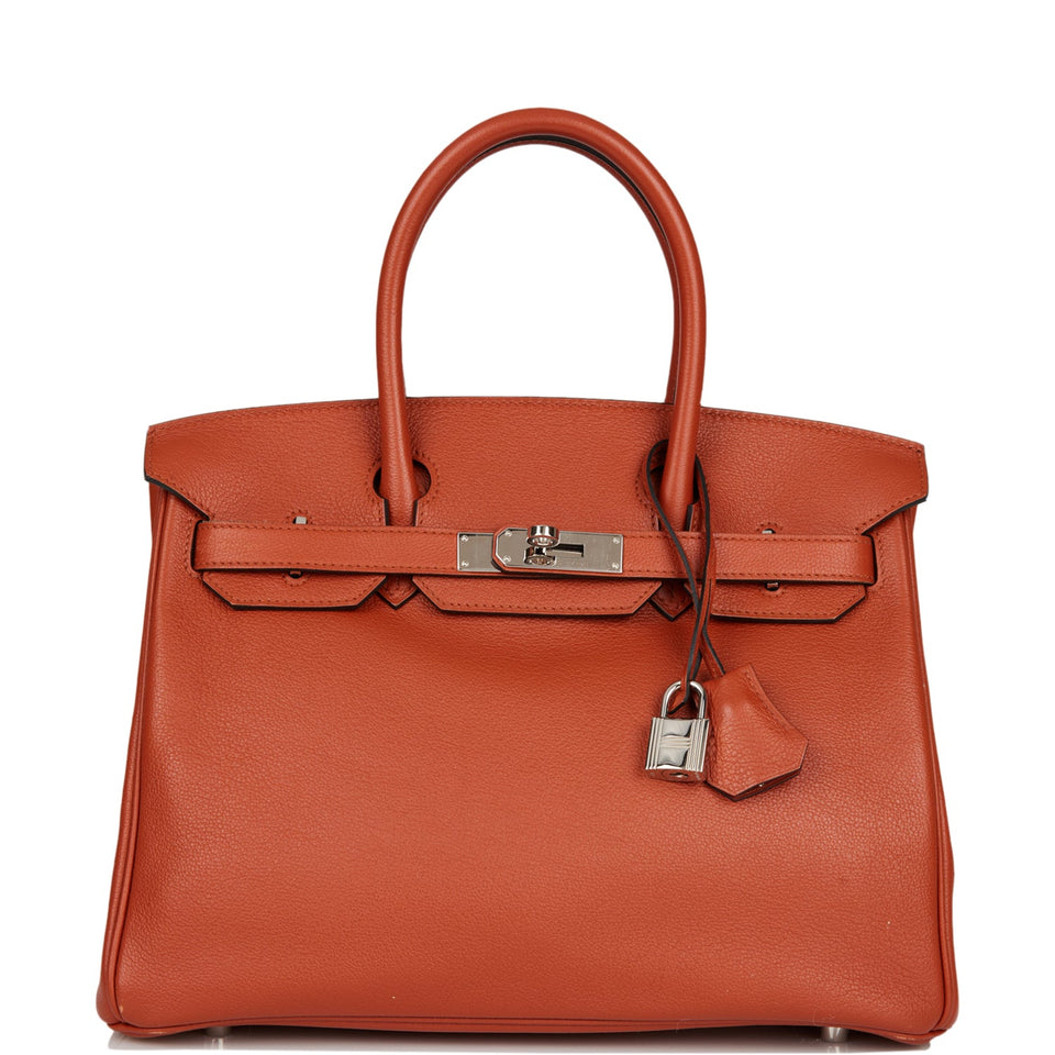 Hermes Birkin 30 Cuivre Novillo Palladium Hardware