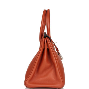 Hermes Birkin 30 Cuivre Novillo Palladium Hardware