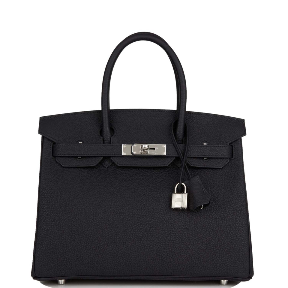 Hermes Birkin 30 Black Togo Palladium Hardware