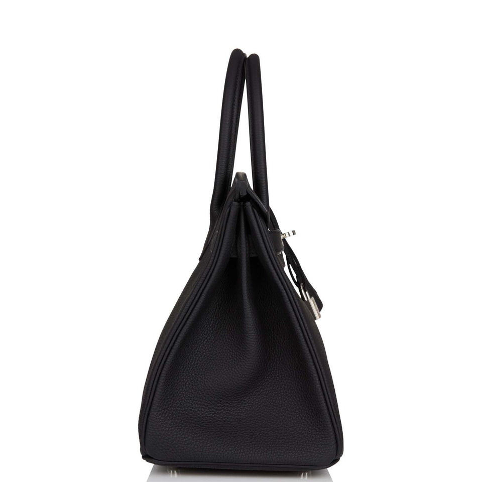 Hermes Birkin 30 Black Togo Palladium Hardware