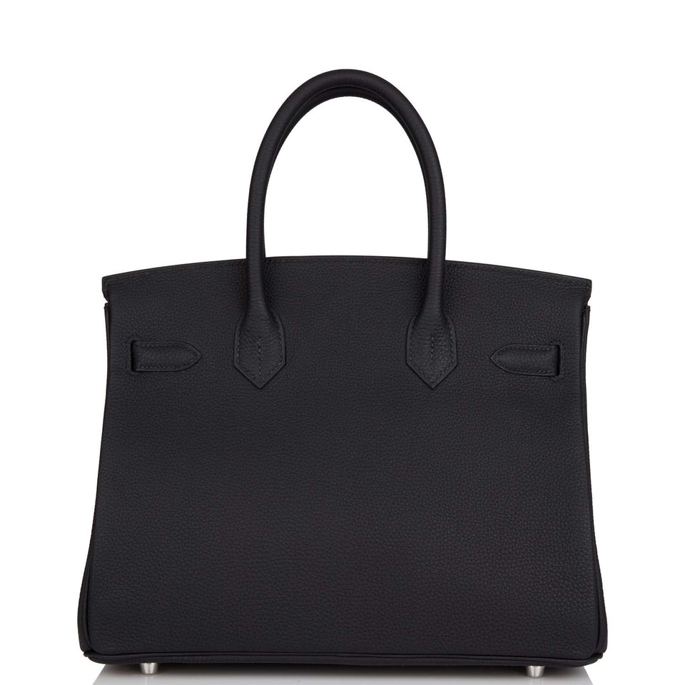 Hermes Birkin 30 Black Togo Palladium Hardware