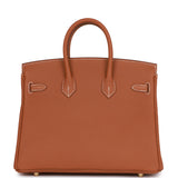 Hermes Birkin 25 Gold Togo Gold Hardware