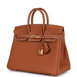 Hermes Birkin 25 Gold Togo Gold Hardware