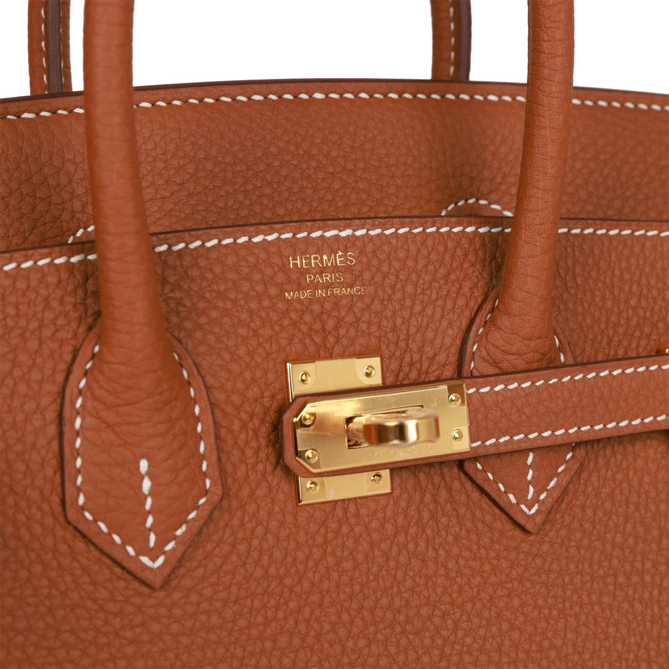 Hermes Birkin 25 Gold Togo Gold Hardware