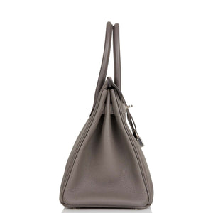 Hermes Birkin 30 Etain Togo Palladium Hardware
