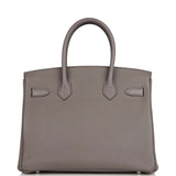 Hermes Birkin 30 Etain Togo Palladium Hardware