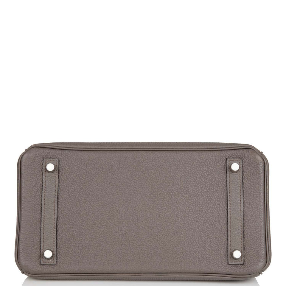 Hermes Birkin 30 Etain Togo Palladium Hardware