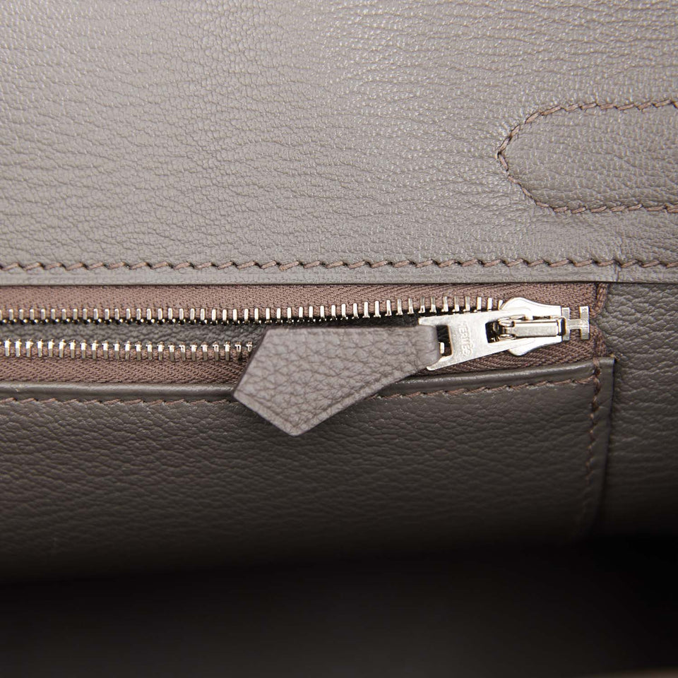 Hermes Birkin 30 Etain Togo Palladium Hardware
