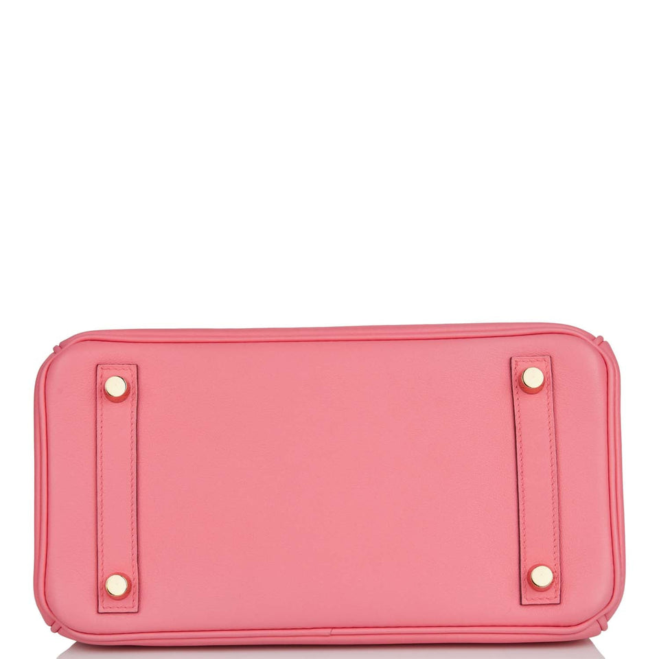 Hermes Birkin 25 Rose Azalee Swift Gold Hardware