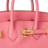 Hermes Birkin 25 Rose Azalee Swift Gold Hardware