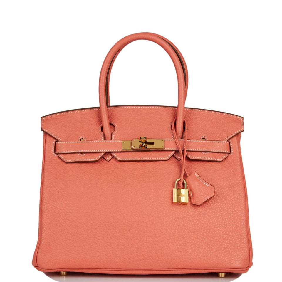 Hermes Birkin 30 Crevette Clemence Gold Hardware