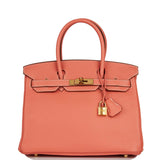 Hermes Birkin 30 Crevette Clemence Gold Hardware