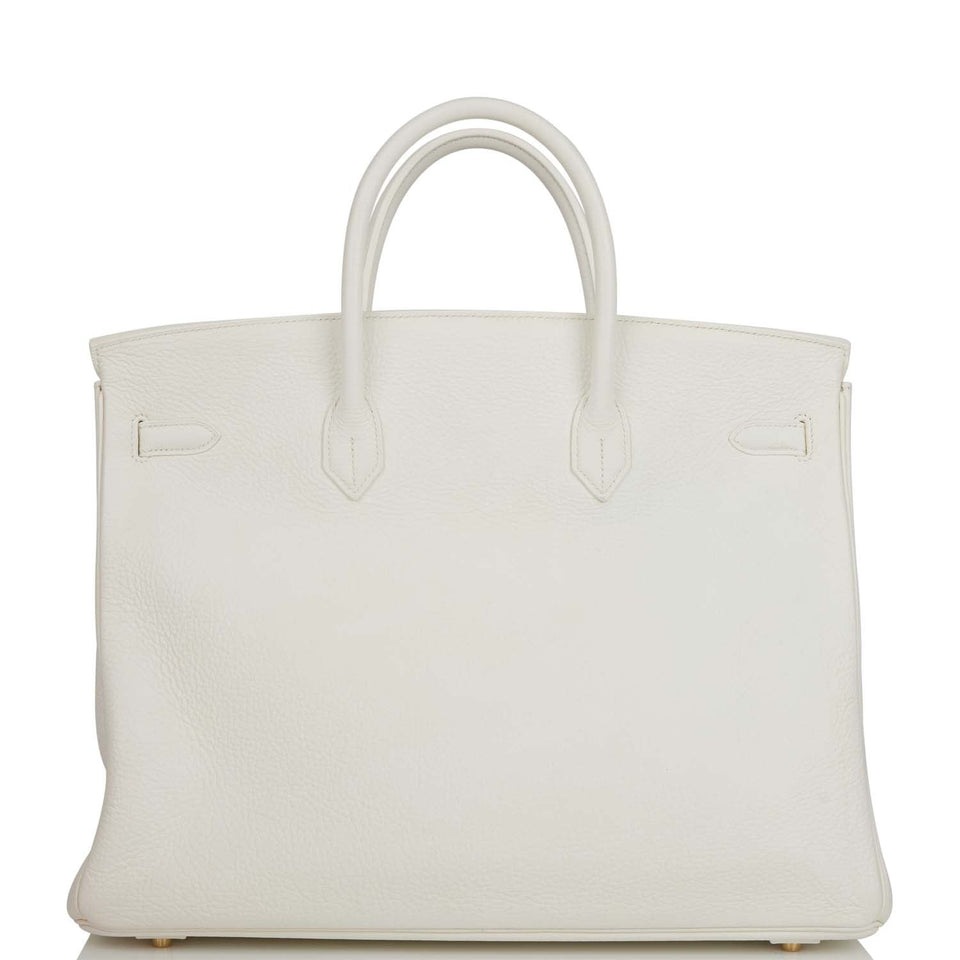 Hermes Special Order (HSS) Birkin 40 White Verso Togo Gold Hardware