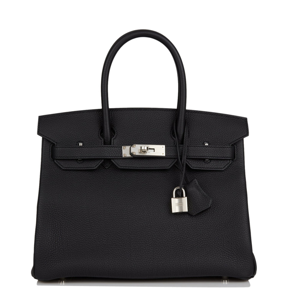 Hermes Birkin 30 Black Togo Palladium Hardware