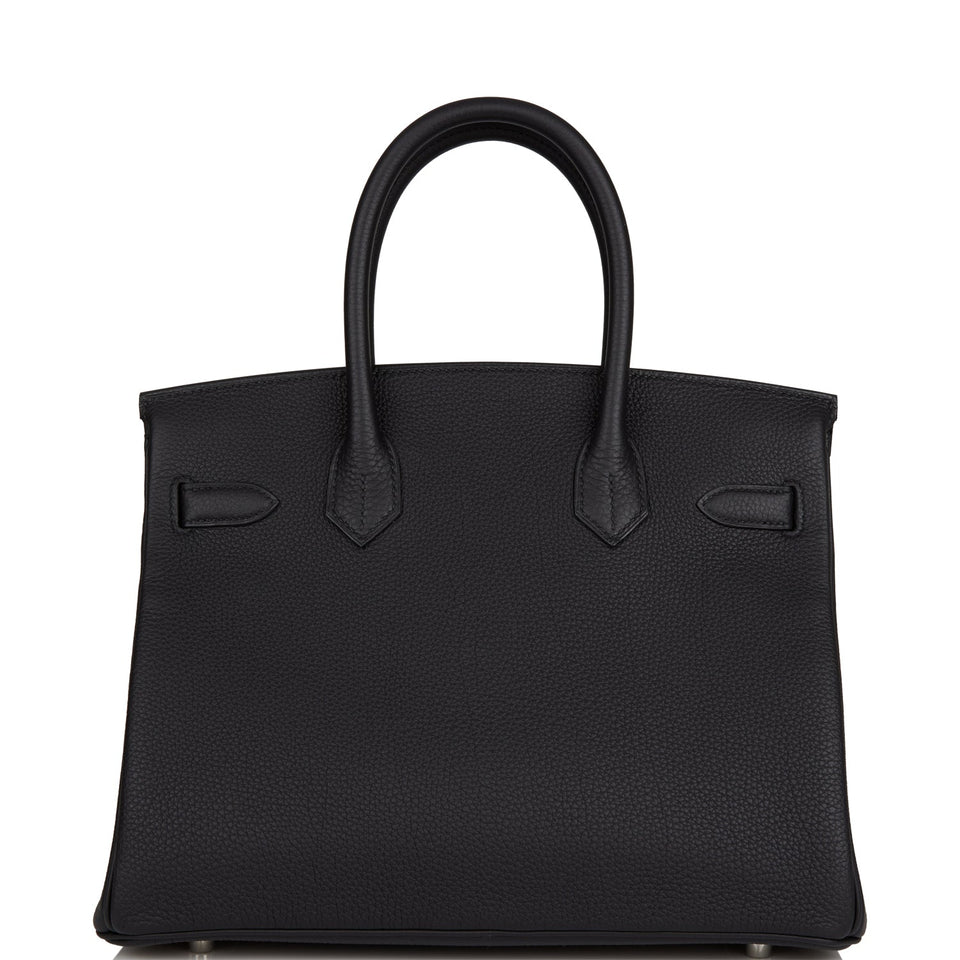 Hermes Birkin 30 Black Togo Palladium Hardware