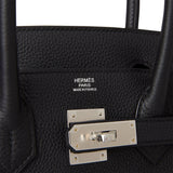 Hermes Birkin 30 Black Togo Palladium Hardware