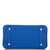Hermes Birkin 25 Bleu Royal Verso Togo Palladium Hardware