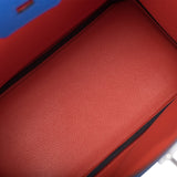 Hermes Birkin 25 Bleu Royal Verso Togo Palladium Hardware