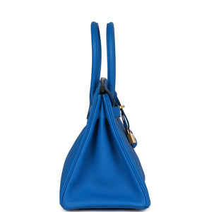 Hermes Birkin 30 Bleu Zellige Togo Gold Hardware