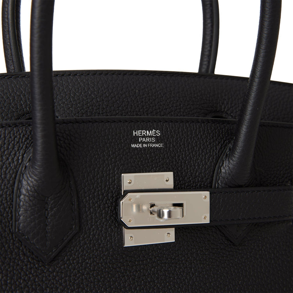 Hermes Birkin 30 Black Togo Palladium Hardware