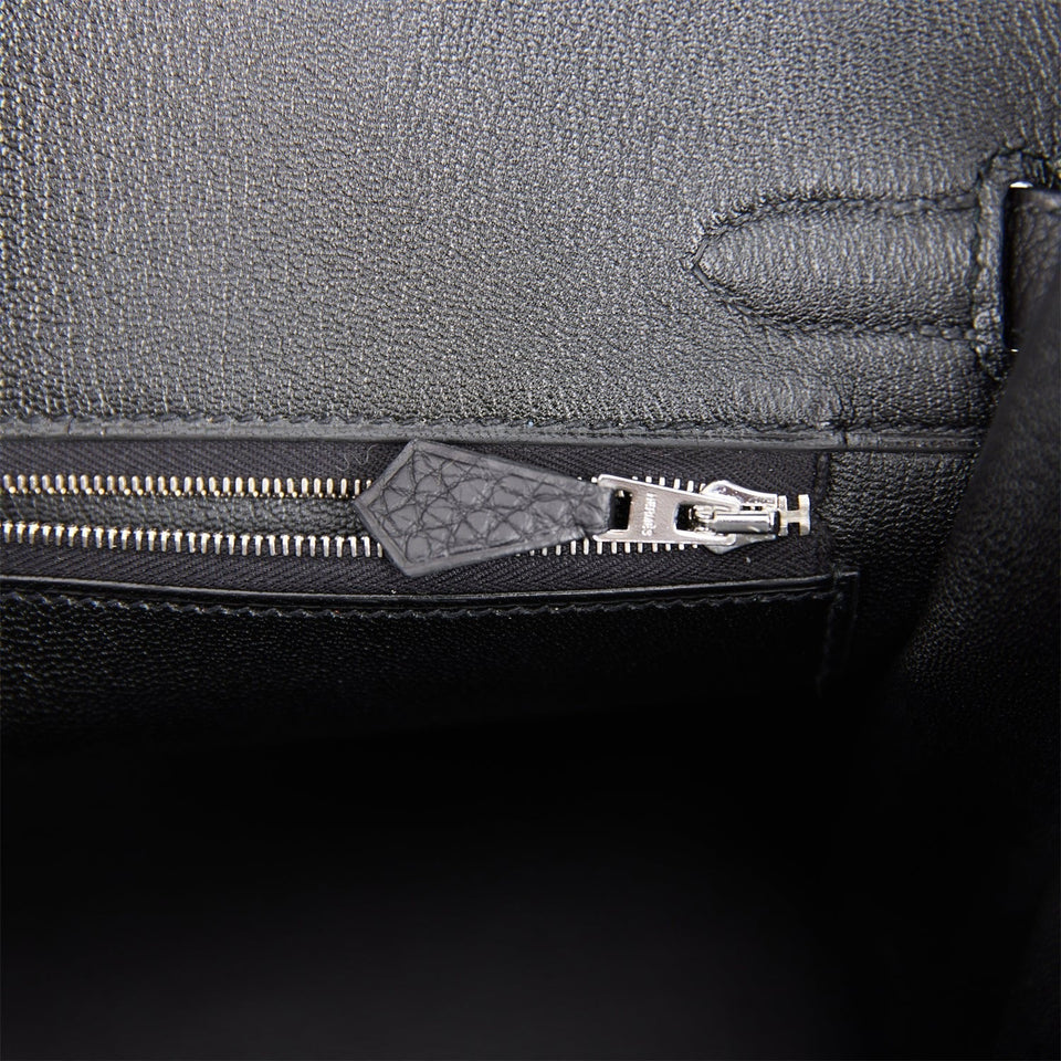 Hermes Birkin 30 Black Togo Palladium Hardware