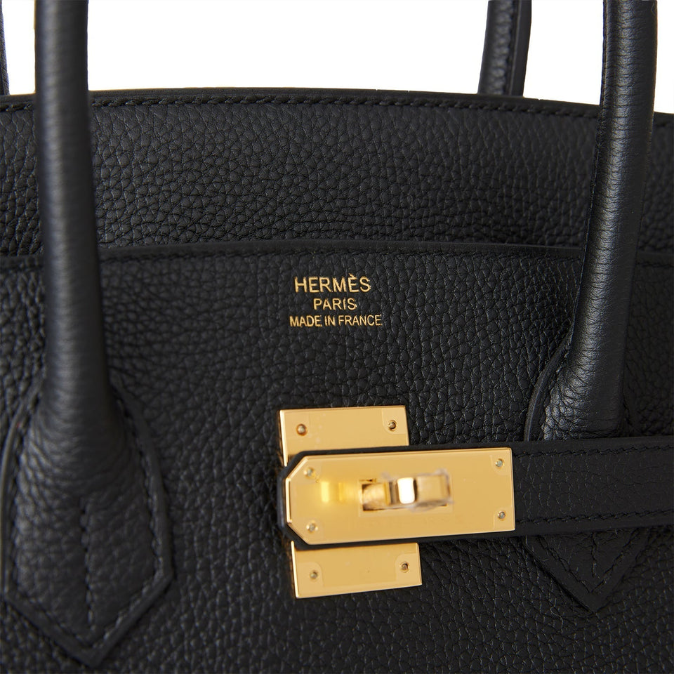 Hermes Birkin 35 Black Togo Gold Hardware