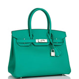Hermes Birkin 30 Vert Jade Epsom Palladium Hardware