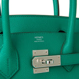 Hermes Birkin 30 Vert Jade Epsom Palladium Hardware